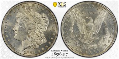 1881-O $1 MS62