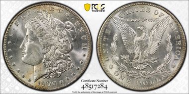 1900 $1 VAM 24 Doubled Wing MS66