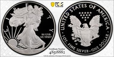 2018-W $1 Silver Eagle PR69DCAM