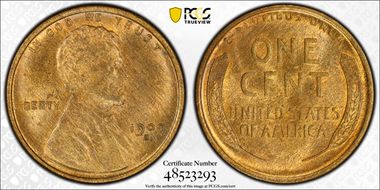 1909-S 1C Lincoln MS64RB