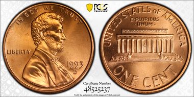 1993-D 1C MS68RD
