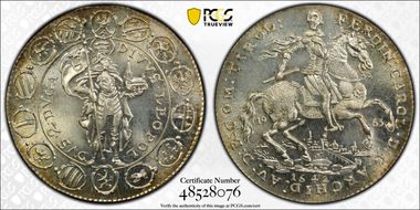 "1642" 1963 2 Duc X-M29a Silver Restrike MS66