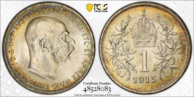 1915 Corona KM-2820  Ag MS65