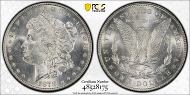 1878 7/8TF $1 Strong MS62