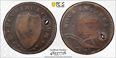 1787 NJ 1/2P Sprig Above Plow N1BN