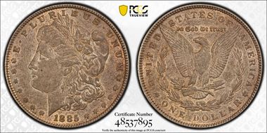 1885 $1 AU53