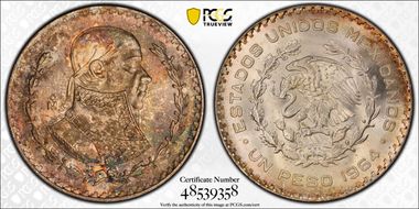 1964-Mo Peso KM-459 MS65