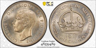 1937 Crown KM-34  Ag MS61