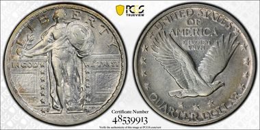 1919-D 25C AU53