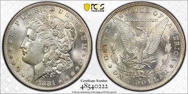 1881-O $1 MS63