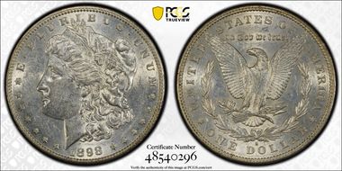 1898-S $1 AU53