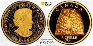 2023 $200 Jean Paul Riopelle-Petit hibou Ultra High Relief First Strike PR69DCAM