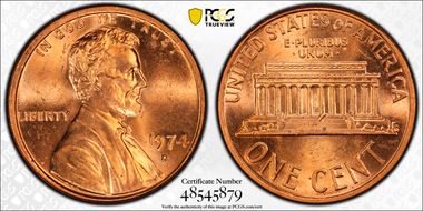 1974-D 1C MS64RD
