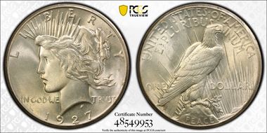 1927 $1 MS66