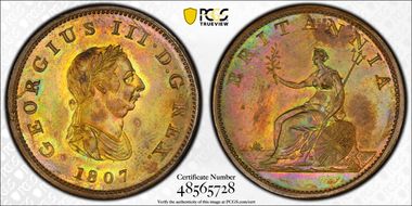 1807 1/2D S-3781 MS63BN