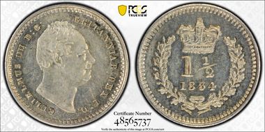 1834 1 1/2D S-3839 MS62