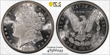 1880-S $1 VAM 10, 8/7 Crossbar N1