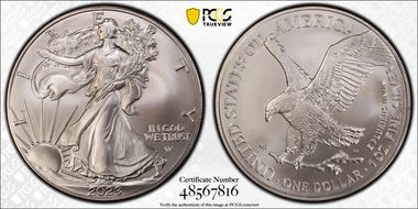2023-W $1 Burnished Silver Eagle SP69