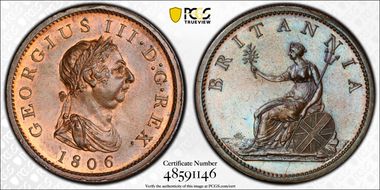 1806 1D S-3780 MS65RB