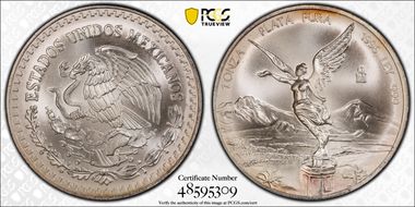 1996-Mo Onza Libertad Ag MS69