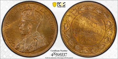 1920 1C Large Cent MS64BN