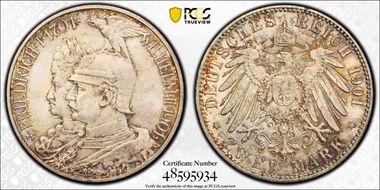 1901 2 Mk 200 Years J-105 MS65