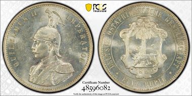1890 Rupie J-713 MS63