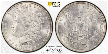 1887 $1 MS63