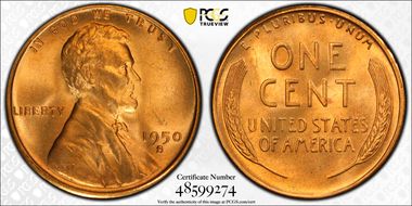 1950-S/S 1C RPM FS-504 MS66RD