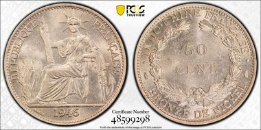 1946 50C Lec-265 MS63