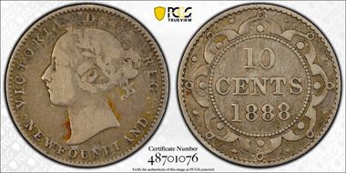 1888 10C VF25