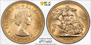 1957 Sov S-4124 St. George MS65