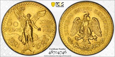 1926 50 Peso KM-481  Au MS64