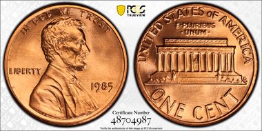 1985 1C MS68RD