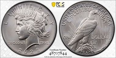 2023 $1 Peace Dollar MS70