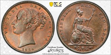 1854 1/4D S-3950 MS65RB