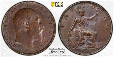 1905 1/4D S-3992 Blackened finish MS64