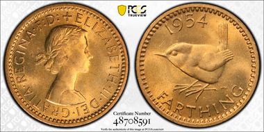 1954 1/4D S-4159 MS65RD