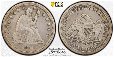 1859 25C VF30