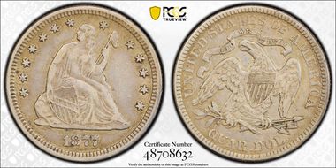 1877 25C XF40