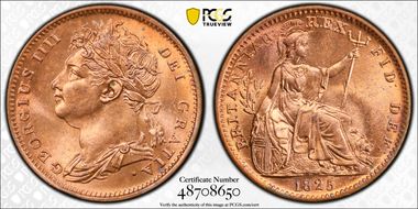 1825 1/4D S-3822 MS65RD