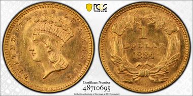1884 G$1 MS63