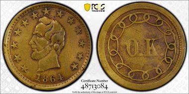 1864 CWT F-127/248a, Lincoln - O.K. N1BN