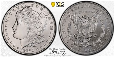 2023 $1 Morgan Dollar MS70