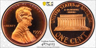 1999-S 1C Close AM FS-901 PR69DCAM