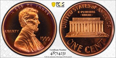 1999-S 1C Close AM FS-901 PR69CAM