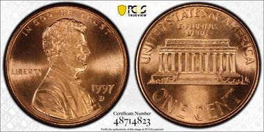 1997-D 1C MS68RD