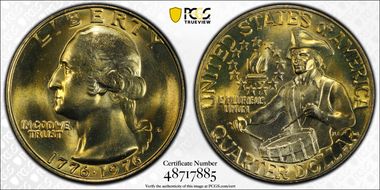 1976-D 25C Clad MS66