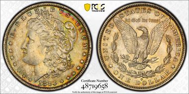 1883-O $1 MS62