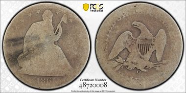 1861-O 50C CSA Obverse, W-11, FS-401 FR2